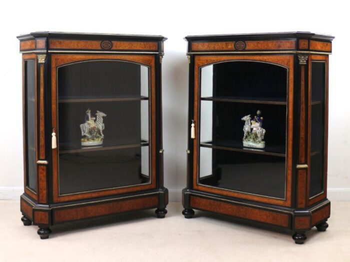 0637 pair victorian pier cabinets 3 master