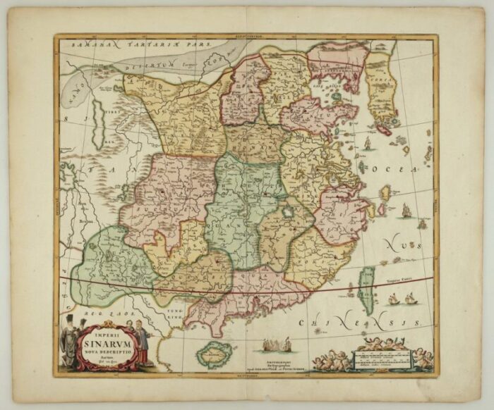 17th century map of china 2