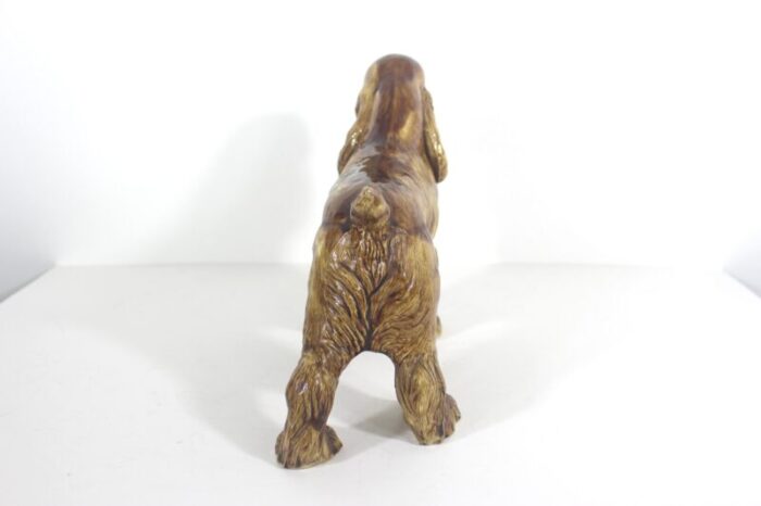 1950s red ceramic cocker spaniel 0150