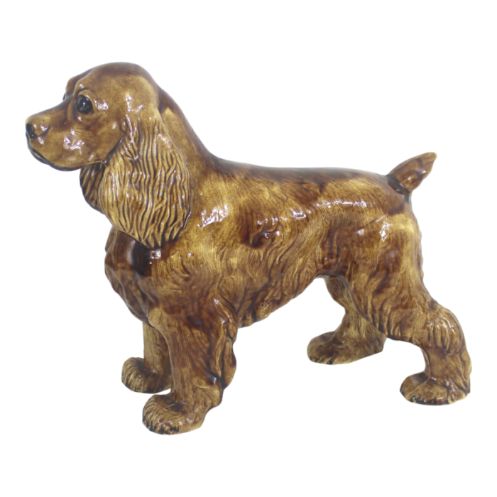 1950s red ceramic cocker spaniel 1224