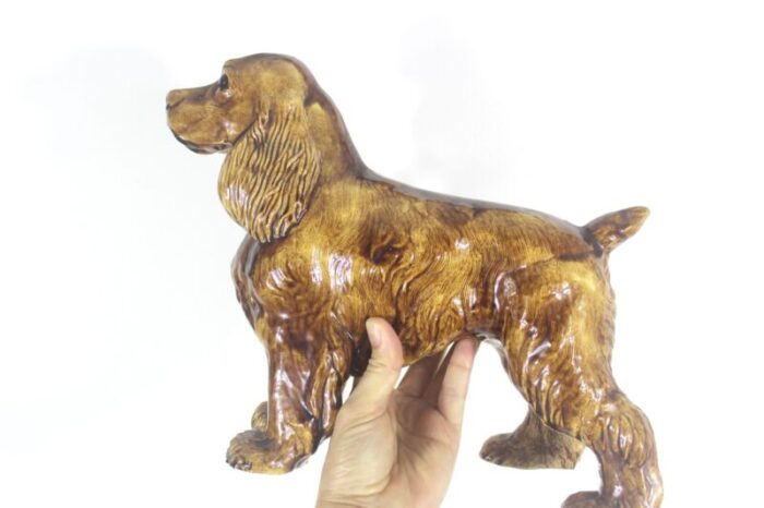 1950s red ceramic cocker spaniel 2255