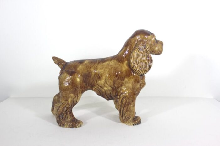 1950s red ceramic cocker spaniel 4395