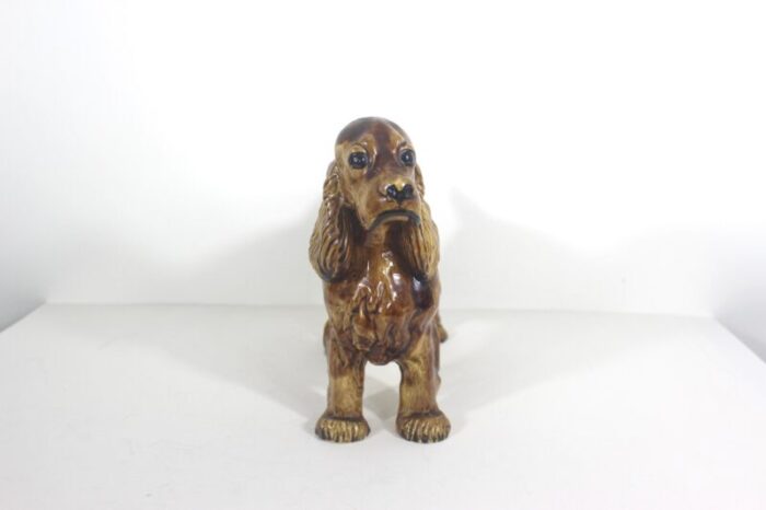 1950s red ceramic cocker spaniel 8498