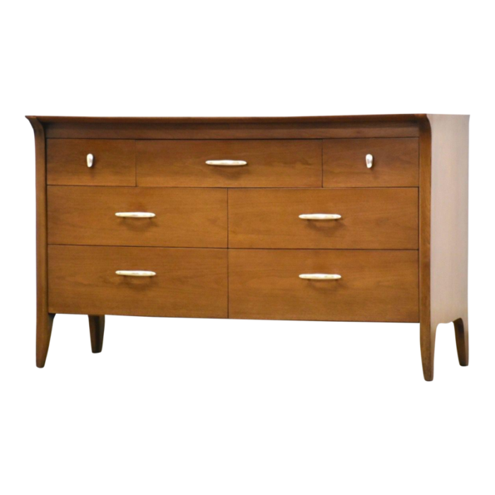 1960s drexel profile walnut dresser by john van koert 3980