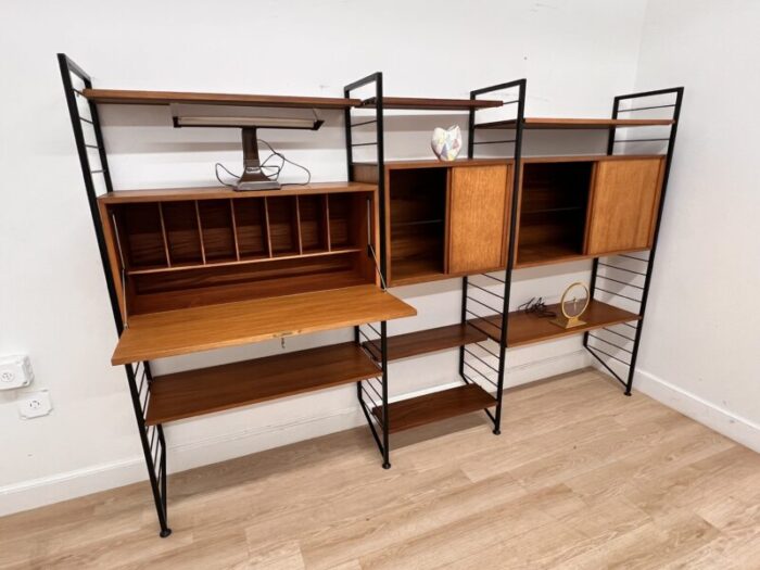 1960s mid century ladderax modular wall unit 0453