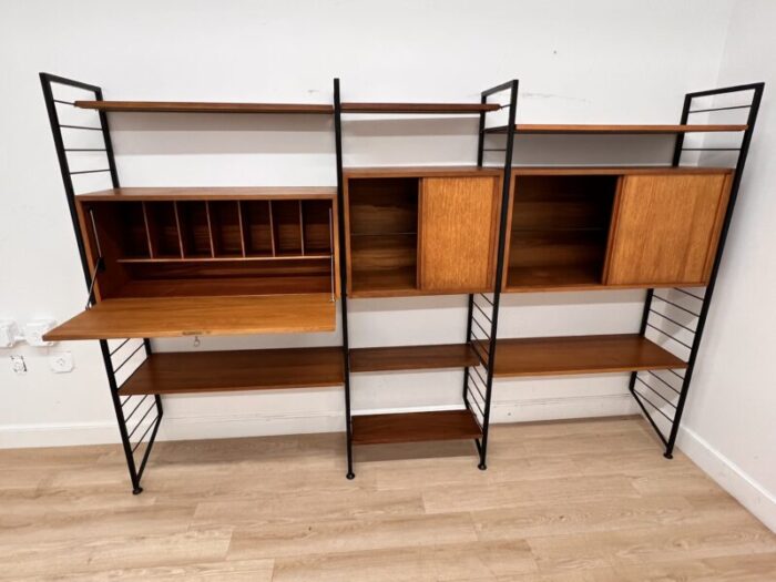 1960s mid century ladderax modular wall unit 3276