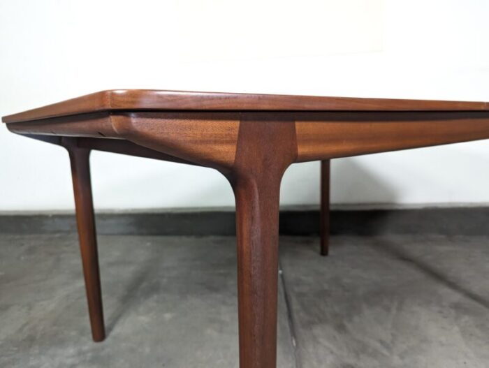 1960s mid century modern expandable teak dining table by mcintosh 3072