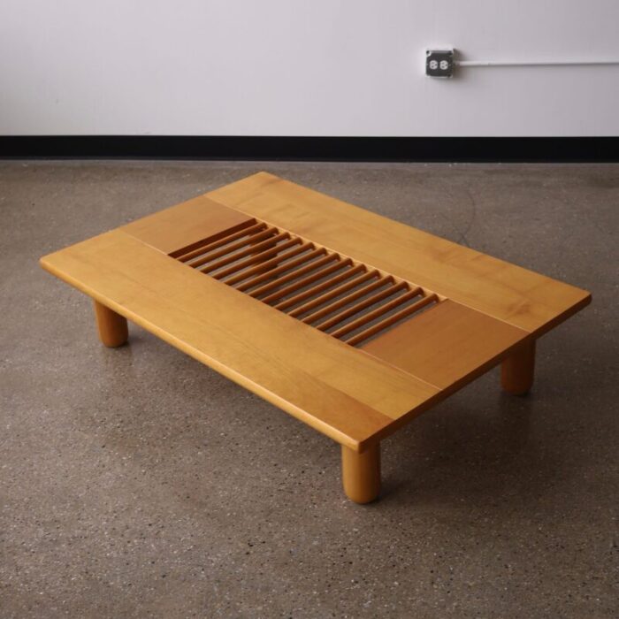 1970s roberto pamio oak coffee table 9869