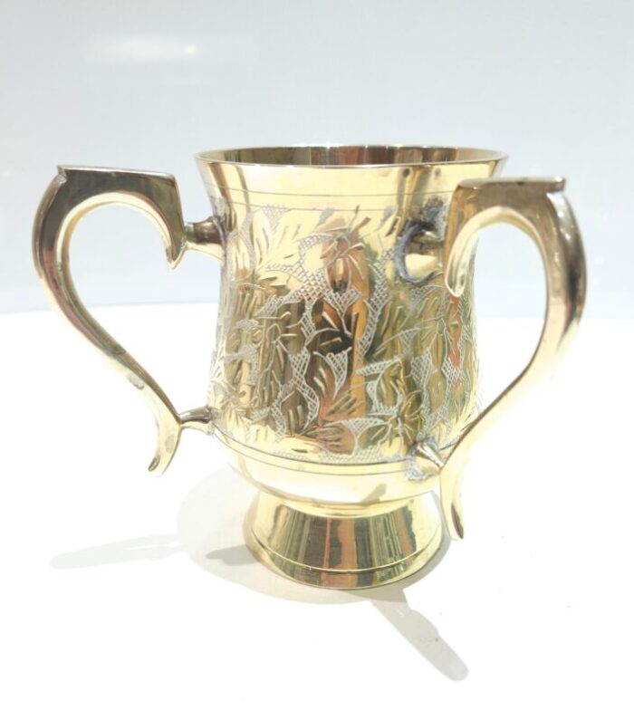 1970s two handles brass stein or tankard 2201