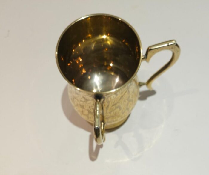 1970s two handles brass stein or tankard 2337