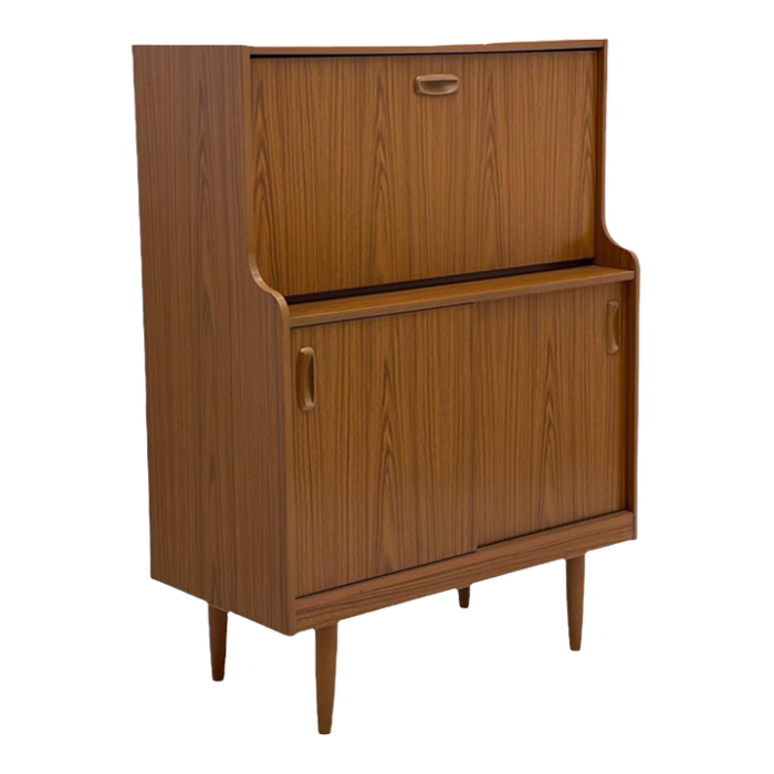 1970s vintage danish modern cabinet secretary recent uk import 7901