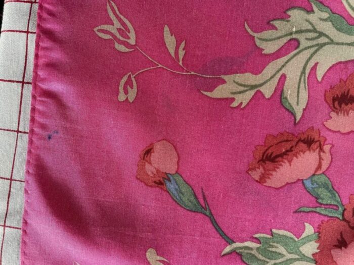 1990 ralph lauren southampton floral silk scarf in fuchsia 7583