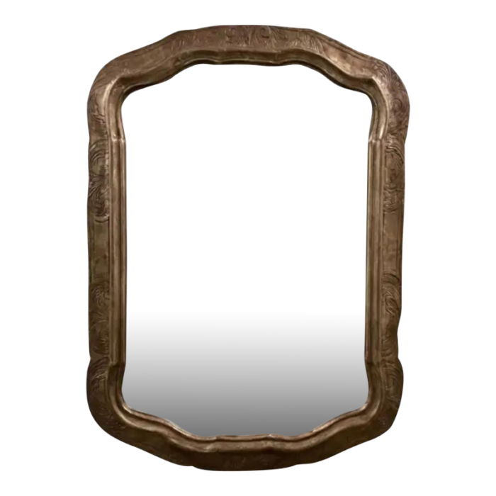 19th c style silver giltwood mirror by friedman brothers 3251