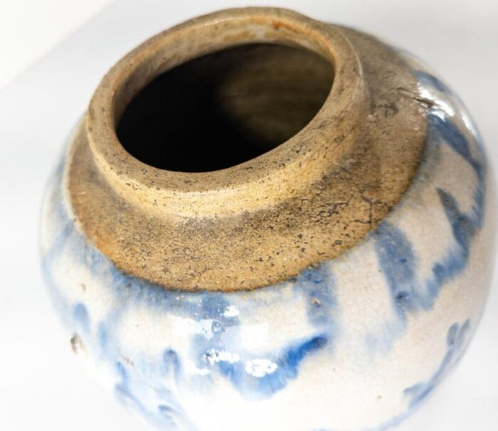 19th century chinese abstract blue and white ginger jar 8