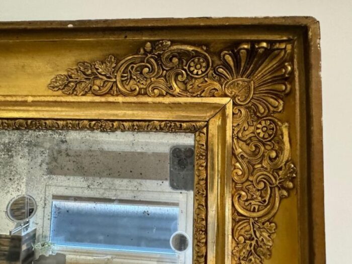 19th century french gilt wall mirror 1850s 3447