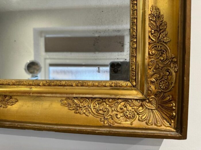 19th century french gilt wall mirror 1850s 8154