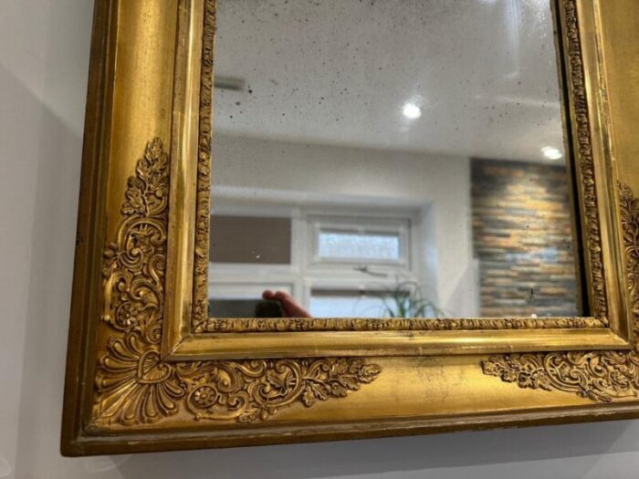 19th century french gilt wall mirror 1850s 9700