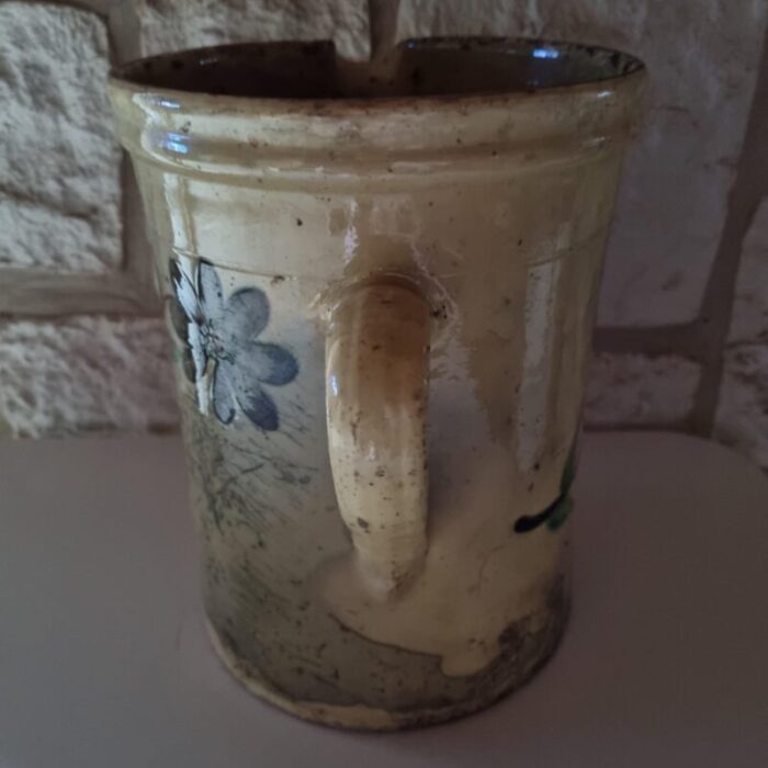 19th century glazed earthenware savoie pitcher 4