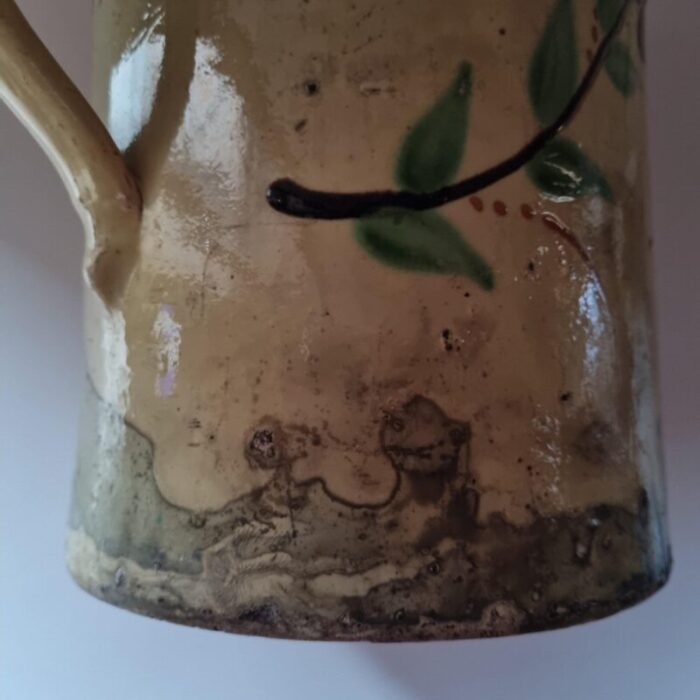 19th century glazed earthenware savoie pitcher 7