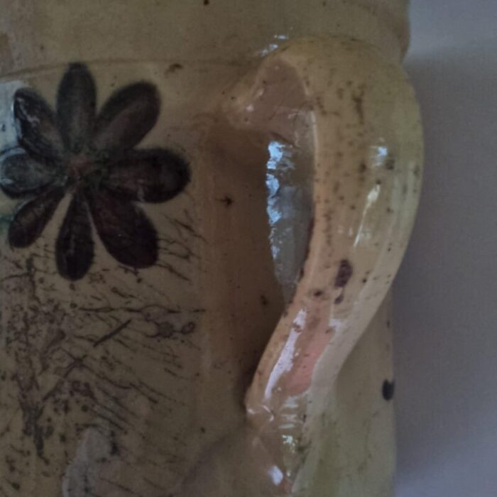 19th century glazed earthenware savoie pitcher 9