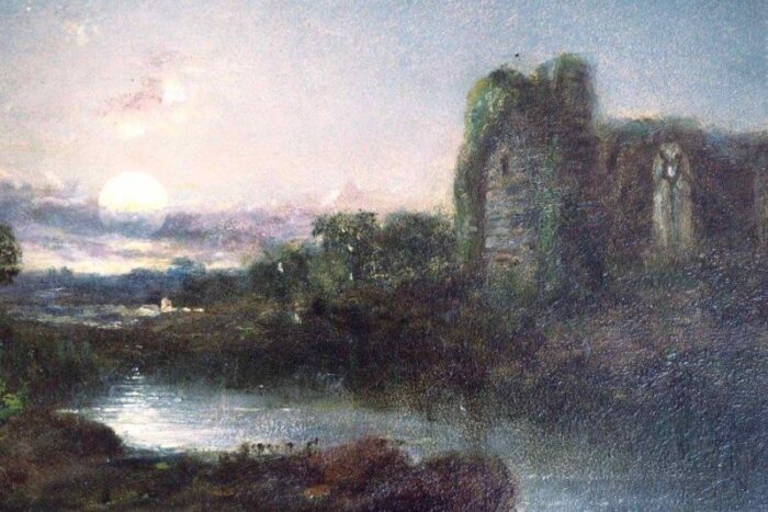 19th century landscape painting oil on cobber in the style of casper david friedrich 5