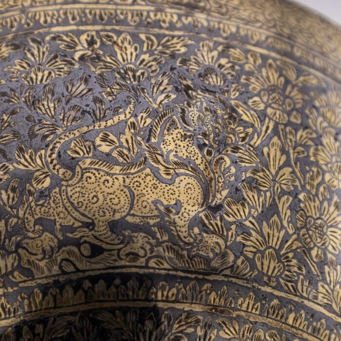 19th century thai silver gilt niello enamel bowl siam 1800s 11