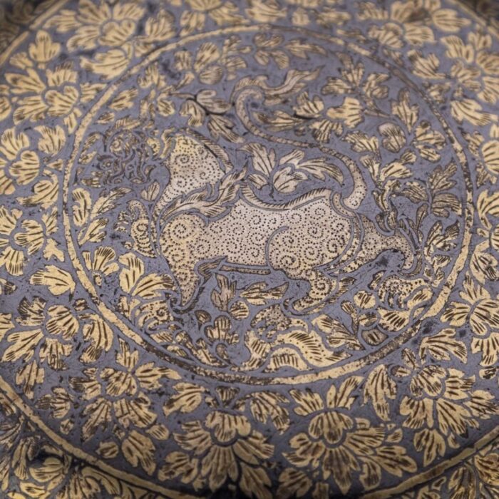 19th century thai silver gilt niello enamel bowl siam 1800s 3