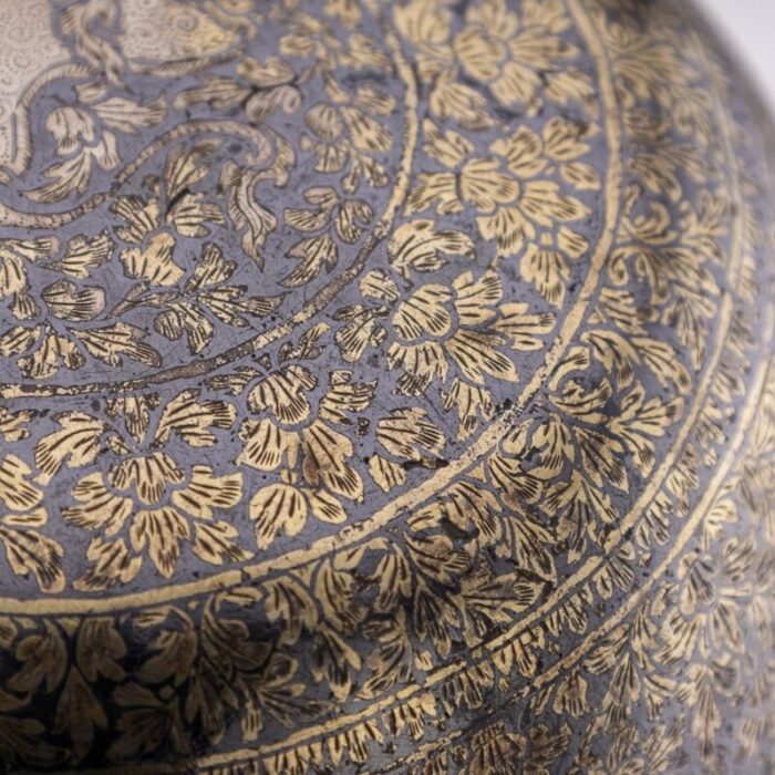 19th century thai silver gilt niello enamel bowl siam 1800s 4