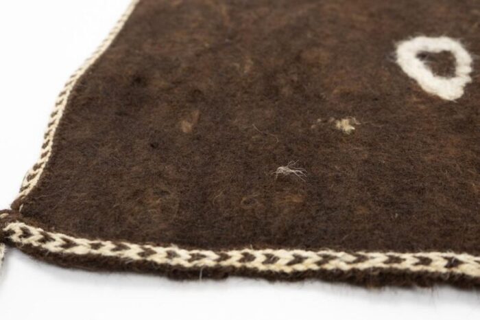 19th century woolen namad felt rug afghanistan 1890s 0694