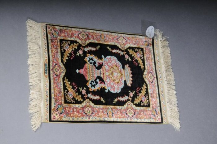 20th century blue royal ozipek silk tapestry from hereke 14