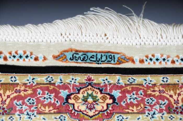 20th century blue royal ozipek silk tapestry from hereke 8