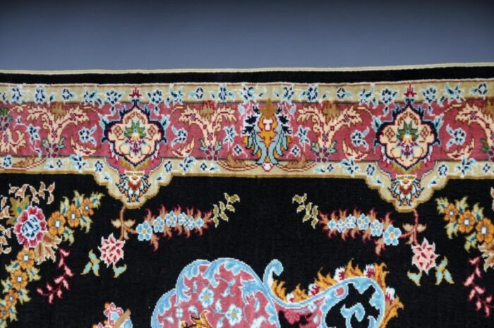 20th century blue royal ozipek silk tapestry from hereke 9