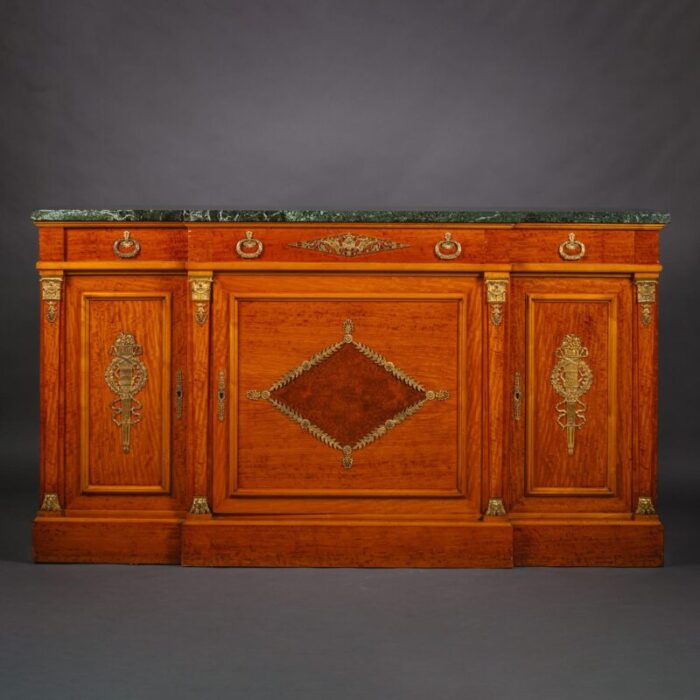 B77445 An Empire Style Ormolu Mounted Satinwood Buffet 1 master