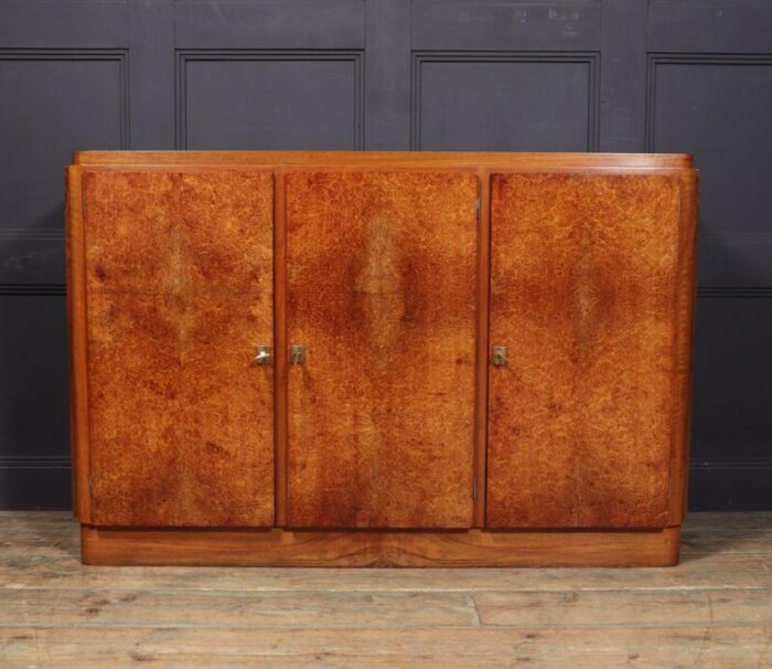 French Art Deco Sideboard in Amboyna and Walnutroom front master