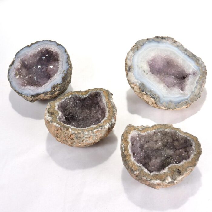 Group of 4 Amethyst Geodes 4 master