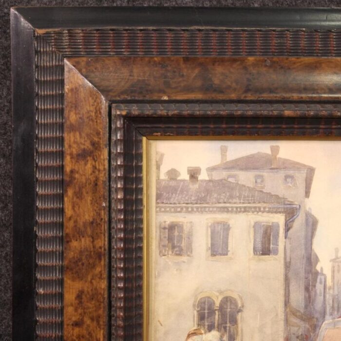 a corsetti view of venice 1950 framed 1223