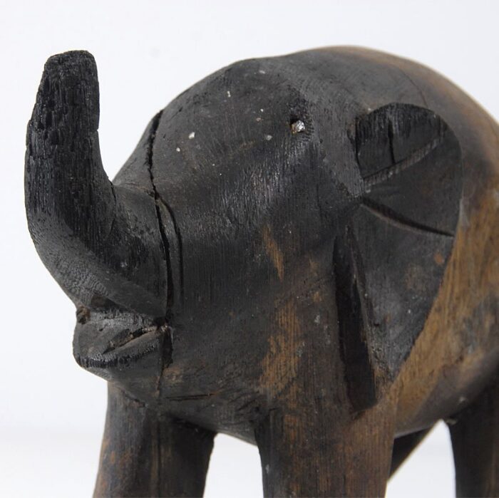 african elephant wood figurine 1960s 6