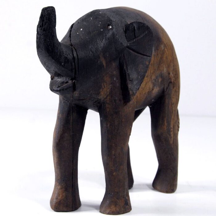 african elephant wood figurine 1960s 7