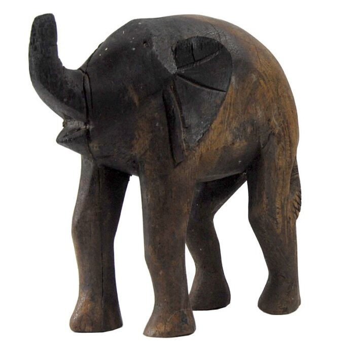 african elephant wood figurine 1960s 8