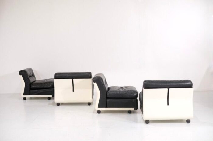 amanta lounge chairs by mario bellini for candb italia 1960s set of 4 1869