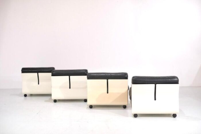 amanta lounge chairs by mario bellini for candb italia 1960s set of 4 8922