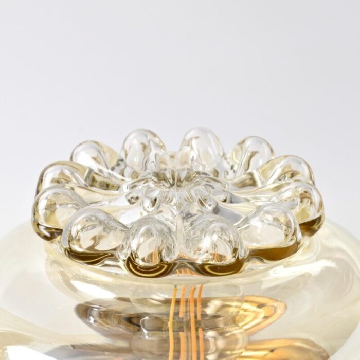 amber glass ceiling lamp from rzb 1970s 9368