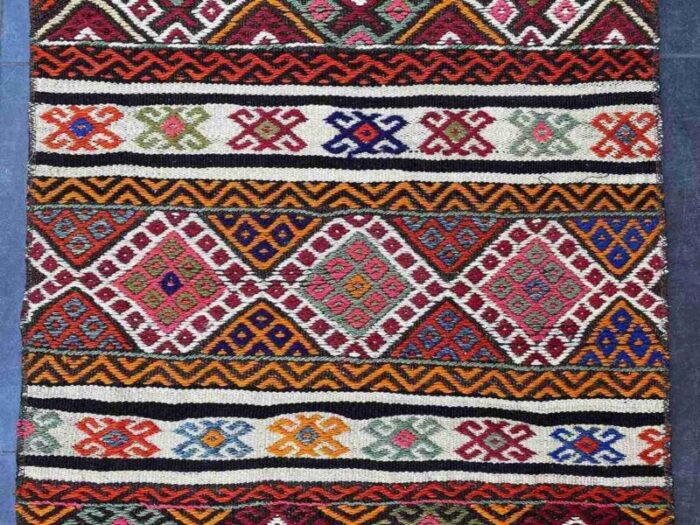 anatolian decorative small kilim rug 1950s 8