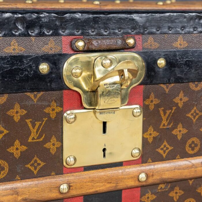 antique 20th century courier trunk in monogram canvas from louis vuitton france 1910s 12 1