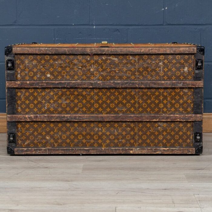 antique 20th century courier trunk in monogram canvas from louis vuitton france 1910s 26 1