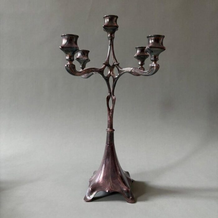 antique art nouveau candlestick 1910 1