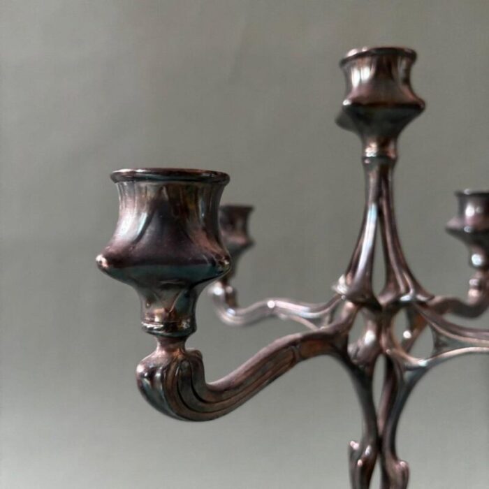 antique art nouveau candlestick 1910 5