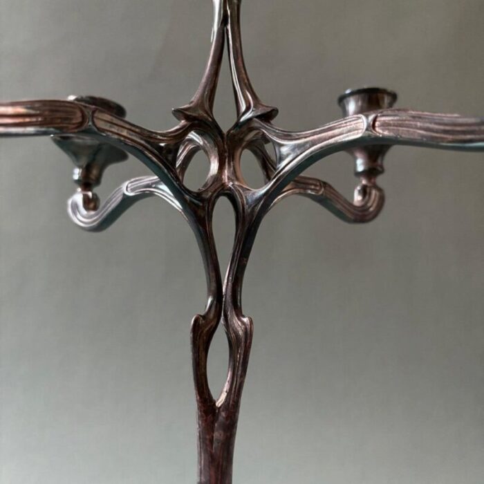 antique art nouveau candlestick 1910 7