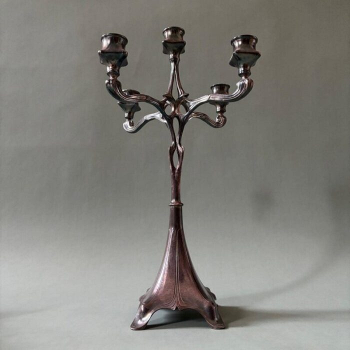 antique art nouveau candlestick 1910 8