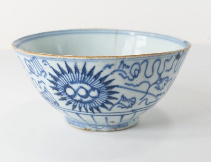 antique chinese blue and white provincial porcelain bowl 11